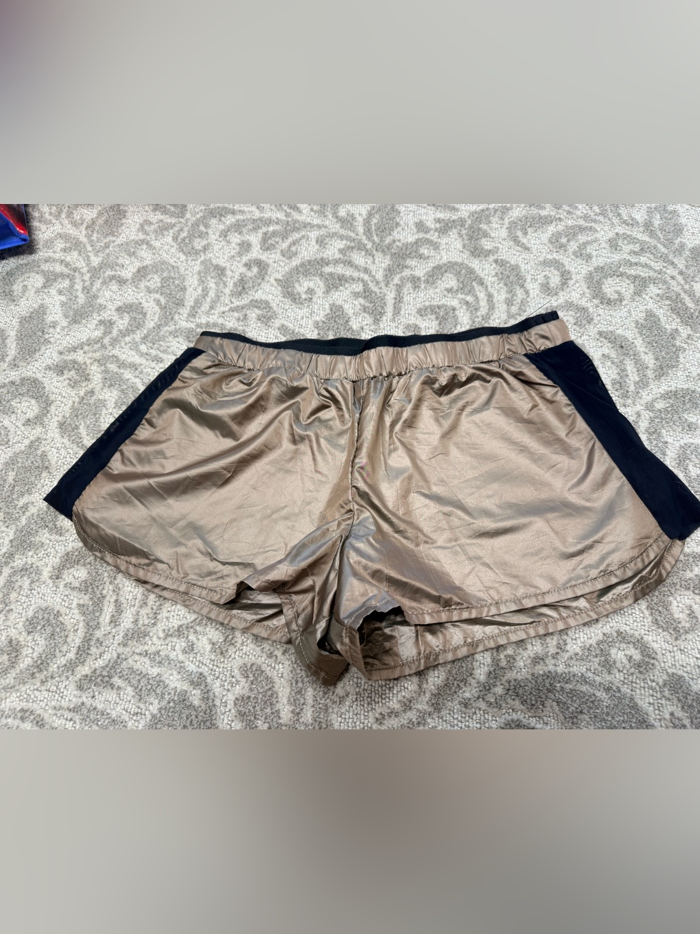 Koral Women’s Taupe Athletic Shorts with Black Trim